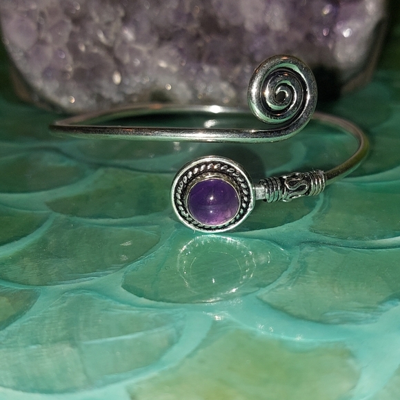 Adjustable Amethyst Bracelet - Picture 2 of 6